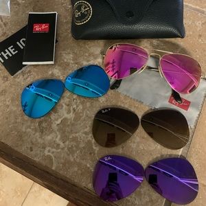 😎 RAY-BAN Aviator large metal with lenses 😎